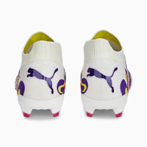 メンズ フューチャー アルティメット クリエイティビティ  FG/AG サッカー スパイク, PUMA White-Team Violet-Fluro Yellow Pes