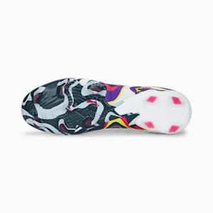FUTURE ULTIMATE CREATIVITY FG/AG Football Boots, PUMA White-Team Violet-Fluro Yellow Pes