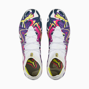 FUTURE ULTIMATE CREATIVITY FG/AG Soccer Cleat, PUMA White-Team Violet-Fluro Yellow Pes