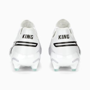 King Ultimate Brilliance FG/AG Women's Football Boots, PUMA White-PUMA Black-Spring Lavender