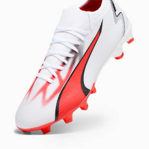 ULTRA MATCH FG/AG Football Boots, PUMA White-PUMA Black-Fire Orchid, extralarge-GBR