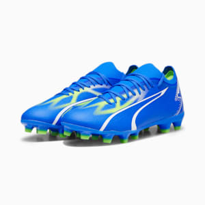 ULTRA MATCH FG/AG Football Boots, Ultra Blue-PUMA White-Pro Green, extralarge-GBR