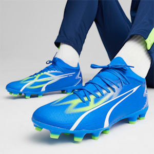 ULTRA MATCH FG/AG Football Boots, Ultra Blue-PUMA White-Pro Green, extralarge-GBR