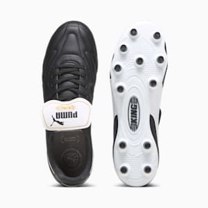 Tacos de futbol KING TOP FG/AG, PUMA Black-PUMA White-PUMA Gold, extralarge