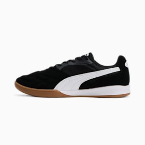 メンズ プーマ キング トップ IT サッカー トレーニングシューズ, PUMA Black-PUMA White-PUMA Gold, extralarge-JPN