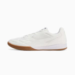 メンズ プーマ キング トップ IT サッカー トレーニングシューズ, PUMA White-PUMA White-PUMA Gold, extralarge-JPN