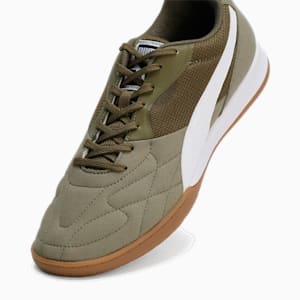 メンズ プーマ キング トップ IT サッカー トレーニングシューズ, Olive Drab-PUMA White-PUMA Gold, extralarge-JPN