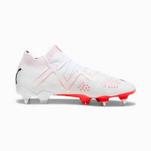 FUTURE ULTIMATE MxSG Men's Football Boots, PUMA White-PUMA Black-Fire Orchid, extralarge-GBR