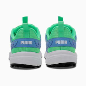 Cricket Square Shoes, Blue Glimmer-Elektro Green-PUMA White