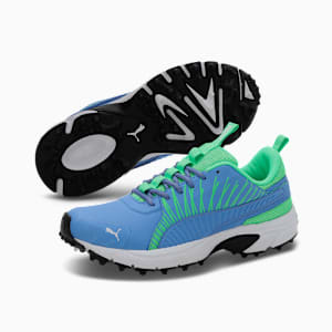 Cricket Square Shoes, Blue Glimmer-Elektro Green-PUMA White