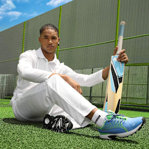 Cricket Square Men's Shoes, Blue Glimmer-Elektro Green-PUMA White, extralarge-IND