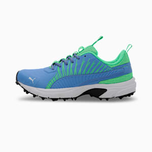 Cricket Square Shoes, Blue Glimmer-Elektro Green-PUMA White