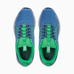 Cricket Square Shoes, Blue Glimmer-Elektro Green-PUMA White