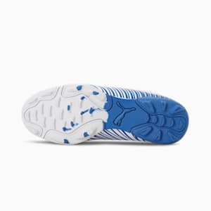 EvoSpeed V2 Cricket Youth Shoes, PUMA White-Bluemazing