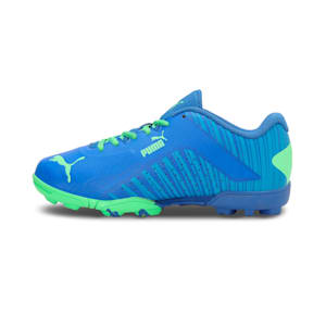 EvoSpeed V2 Cricket Youth Shoes, Bluemazing-Elektro Green-PUMA White-Ocean Dive
