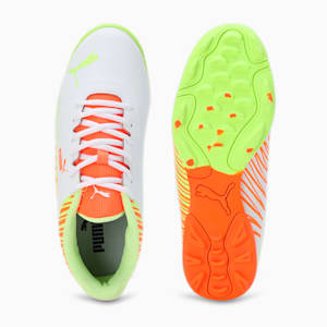 EvoSpeed V2 Cricket Youth Shoes, PUMA White-Fast Yellow-Ultra Orange