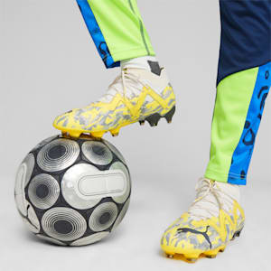 FUTURE ULTIMATE FG/AG Men's Football Boots, Sedate Gray-Asphalt-Yellow Blaze, extralarge-GBR