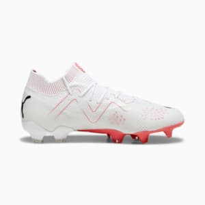 FUTURE ULTIMATE FG/AG Women's Soccer Cleats, PUMA White-PUMA Black-Fire Orchid, extralarge