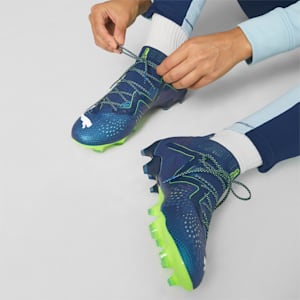 FUTURE ULTIMATE FG/AG Women's Football Boots, Persian Blue-PUMA White-Pro Green, extralarge-IND