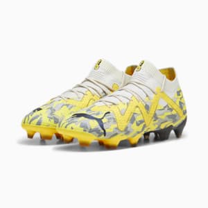 FUTURE ULTIMATE FG/AG Women's Football Boots, Sedate Gray-Asphalt-Yellow Blaze, extralarge-IND