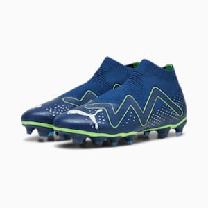 FUTURE MATCH+ LL FG/AG Men's Football Boots, Persian Blue-PUMA White-Pro Green, extralarge-GBR