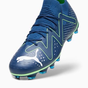 FUTURE MATCH FG/AG Men's Football Boots, Persian Blue-PUMA White-Pro Green, extralarge-IND