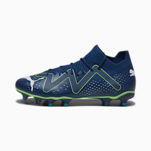 FUTURE MATCH FG/AG Women's Soccer Cleats, Persian Blue-PUMA White-Pro Green, extralarge