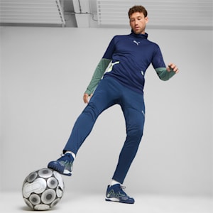 Souliers de soccer à crampons FUTURE MATCH TT, homme, Bleu Perse – Blanc PUMA – Vert Pro, très grand