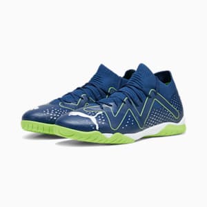 Tacos de fútbol FUTURE MATCH IT para hombre, Persian Blue-PUMA White-Pro Green, extralarge