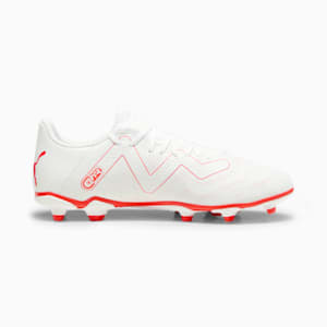 Botines de fútbol FUTURE PLAY FG/AG para hombre, PUMA White-Fire Orchid, extralarge