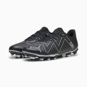 FUTURE PLAY FG/AG Men's Football Boots, PUMA Black-PUMA Silver, extralarge-IND