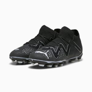 FUTURE PRO FG/AG Youth Football Boots, PUMA Black-PUMA Silver, extralarge-GBR