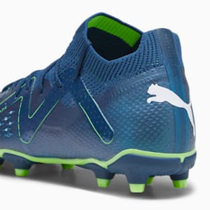 FUTURE PRO FG/AG Big Kids' Soccer Cleats, Persian Blue-PUMA White-Pro Green, extralarge