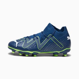 FUTURE MATCH FG/AG Youth Football Boots, Persian Blue-PUMA White-Pro Green, extralarge-GBR