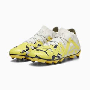 FUTURE MATCH FG/AG Youth Football Boots, Sedate Gray-Asphalt-Yellow Blaze, extralarge-GBR