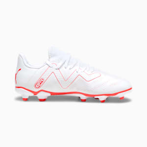 FUTURE PLAY FG/AG Youth Football Boots, PUMA White-Fire Orchid, extralarge-GBR