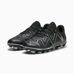 FUTURE PLAY FG/AG Youth Football Boots, PUMA Black-PUMA Silver, extralarge-GBR