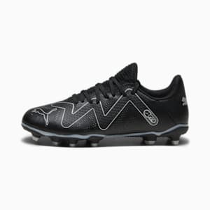 FUTURE PLAY FG/AG Youth Football Boots, PUMA Black-PUMA Silver, extralarge-GBR