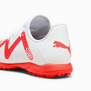 FUTURE PLAY TT Youth Football Boots, PUMA White-Fire Orchid, extralarge-GBR