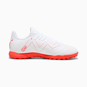 FUTURE PLAY TT Youth Football Boots, PUMA White-Fire Orchid, extralarge-GBR