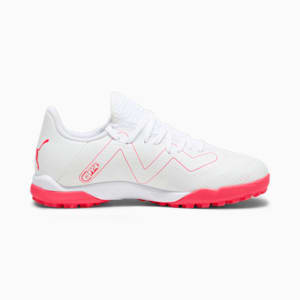 キッズ フューチャー プレイ  TT + MID サッカー トレーニング シューズ 20-24.5cm, PUMA White-Fire Orchid, extralarge-JPN