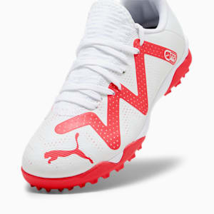キッズ フューチャー プレイ  TT + MID サッカー トレーニング シューズ 20-24.5cm, PUMA White-Fire Orchid, extralarge-JPN