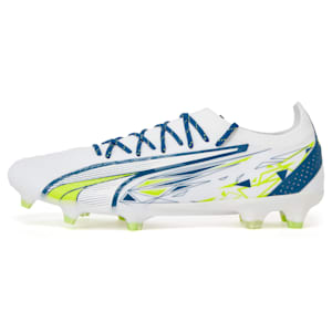 ULTRA ULTIMATE Christian Pulisic FG/AG Football Boots, PUMA White-Lime Smash-Clyde Royal