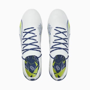 Botines de fútbol ULTRA ULTIMATE Christian Pulisic FG/AG, PUMA White-Lime Smash-Clyde Royal, extralarge