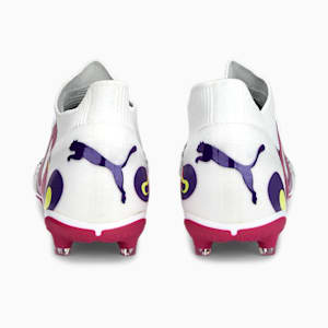 FUTURE Match Create FG/AG Football Boots, PUMA White-Fluro Yellow Pes-Team Violet-Orchid Shadow