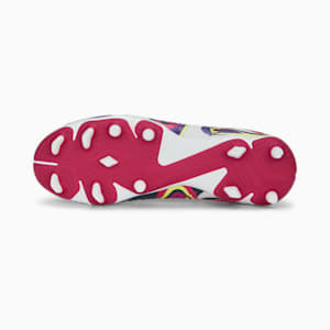 FUTURE Match Create FG/AG Football Boots Youth, PUMA White-Fluro Yellow Pes-Team Violet-Orchid Shadow