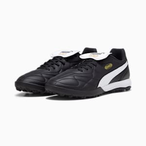 メンズ プーマ キング トップ TT サッカー トレーニングシューズ, PUMA Black-PUMA White-PUMA Gold, extralarge-JPN