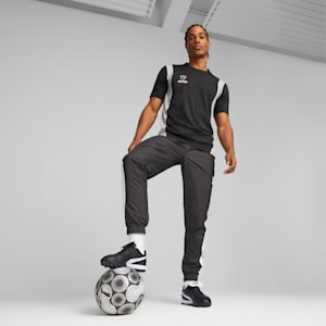 KING TOP Turf Trainer Soccer Cleats, PUMA Black-PUMA White-PUMA Gold, extralarge