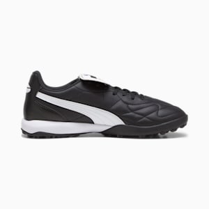 KING TOP Turf Trainer Soccer Cleats, PUMA Black-PUMA White-PUMA Gold, extralarge