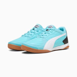 メンズ プレッシング IIII IT サッカー トレーニング シューズ, Team Aqua-PUMA White-PUMA Black, extralarge-JPN